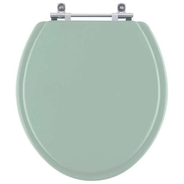 Assento Sanitário Poliester Lirio Verde Agua Para Vaso Celite