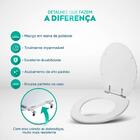 Assento Sanitário Poliester Lirio Verde Agua Para Vaso Celite