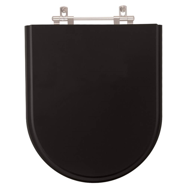 Assento Sanitario Poliester Luna Preto Para Vaso Icasa