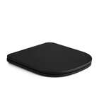 Assento Sanitário Poliéster Luxo Piano Preto Fosco Para Vaso