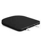 Assento Sanitário Poliéster Luxo Piano Preto Fosco Para Vaso