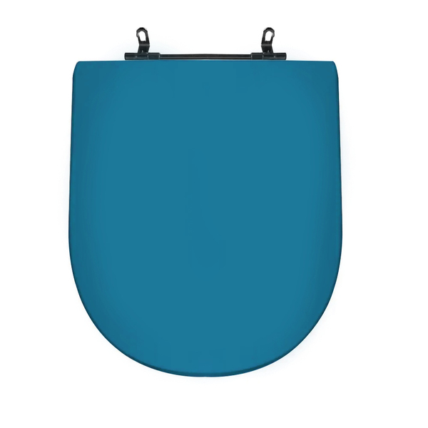 Assento Sanitário Poliéster Mondiale Celite Aço Azul Mineral