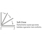 Assento Sanitário Poliéster Neo Incepa Slow Close Cromado Onix