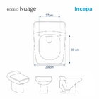 Assento Sanitario Poliester Nuage Verde Agua Para Vaso Incepa