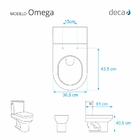 Assento Sanitario Poliester Omega Branco Para Vaso Deca