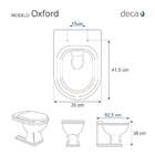 Assento Sanitario Poliester Oxford Branco Para Vaso Deca