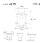 Assento Sanitário Poliéster Oxford Branco Para Vaso Deca