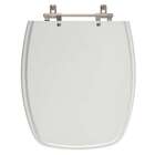 Assento Sanitario Poliester Palladium Cinza Prata Para Vaso C