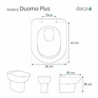 Assento Sanitário Poliéster Para Louça Duomo Plus (deca) Aço