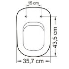 Assento Sanitário Poliéster Para Louça Life/vogue Plus (celit