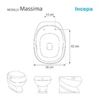 Assento Sanitário Poliéster Para Louça Mássima (incepa) Aço (