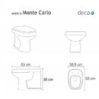 Assento Sanitário Poliéster Para Louça Monte Carlo/venice (de