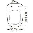 Assento Sanitário Poliéster Para Louça Monte Carlo/venice (de