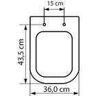 Assento Sanitário Poliéster Para Louça Quadra/unic/axis (deca