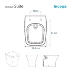 Assento Sanitário Poliéster Para Louça Suite (incepa) Aço (re