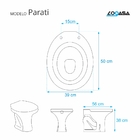 Assento Sanitario Poliester Parati Branco Para Vaso Logasa