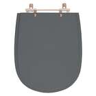 Assento Sanitario Poliester Paris Cinza Quartzo Para Vaso Ide