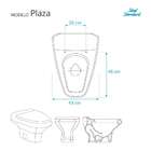 Assento Sanitario Poliester Plaza Premium Ebony Para Vaso Ide