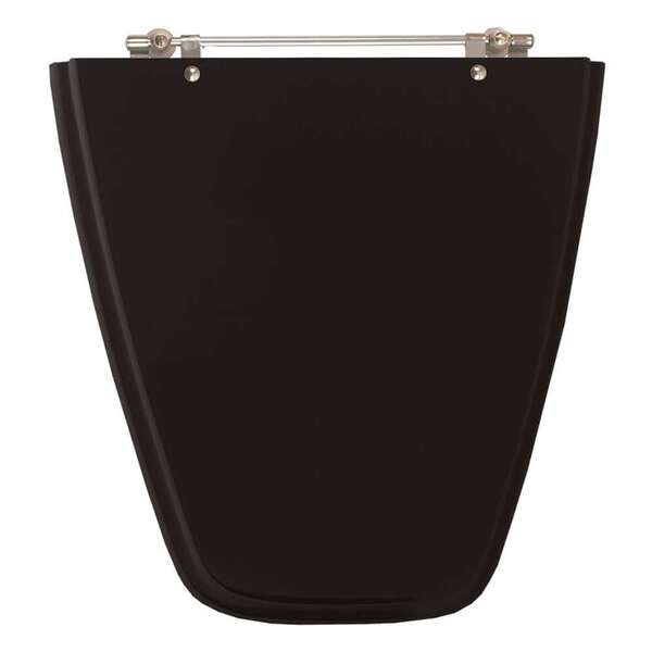Assento Sanitario Poliester Plaza Premium Ebony Para Vaso Ide