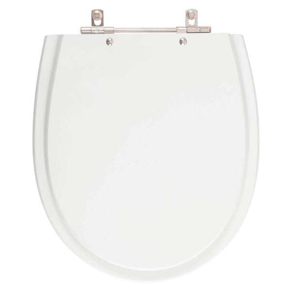 Assento Sanitário Poliéster Polo Branco Para Vaso Hervy