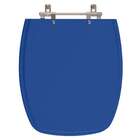 Assento Sanitário Poliéster Primula Plus Azul Para Vaso Fiori