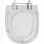 Assento Sanitario Poliester Primula Plus Cristal Vaso Fiori