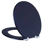 Assento Sanitário Comum Poliéster Pt P/Vaso Univ Univ Comp 40,90 Cm Larg 38,90 Cm 15,60 Cm Sicmol