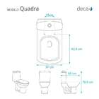 Assento Sanitario Poliester Quadra Vermelho Para Vaso Deca