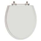 Assento Sanitario Poliester Ritz Cinza Real Para Vaso Deca