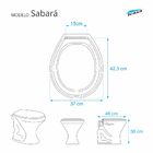 Assento Sanitario Poliester Sabara Branco Para Vaso Icasa