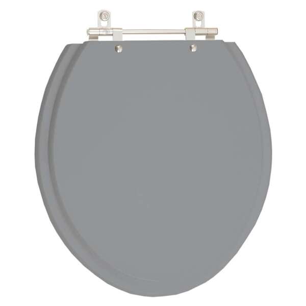 Assento Sanitario Poliester Sabara Cinza Escuro Vaso Icasa