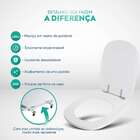 Assento Sanitário Poliéster Sabatini Cinza Claro Para Vaso Ic