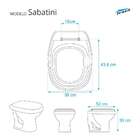 Assento Sanitario Poliester Sabatini Vermelho Translucido Par