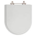 Assento Sanitario Poliester Smart Cinza Prata Para Vaso Celite