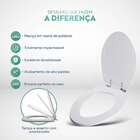 Assento Sanitário Poliester Soft Close Absolute Branco Para V