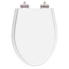 Assento Sanitário Poliester Soft Close Absolute Branco Para V