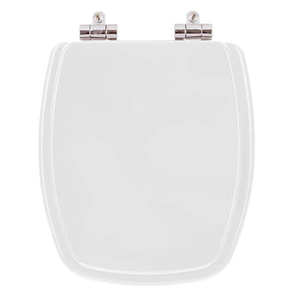 Assento Sanitário Poliester Soft Close Amarilis Branco Para V