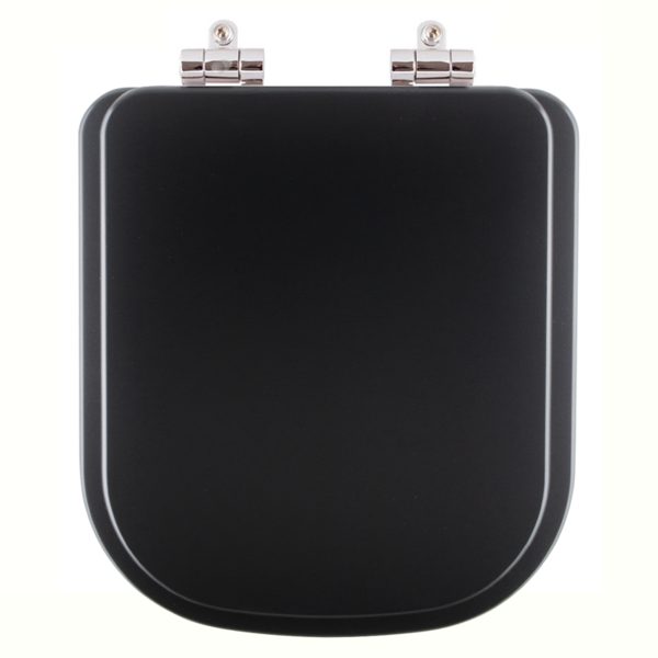 Assento Sanitário Poliéster Soft Close Axis Ébano Fosco (pret