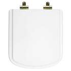 Assento Sanitário Poliéster Soft Close Bali Branco Para Vaso