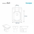 Assento Sanitário Poliester Soft Close Bali Preto Para Vaso I