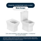Assento Sanitário Poliéster Soft Close Boss Matte Black (pret
