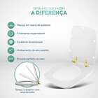 Assento Sanitário Poliéster Soft Close Boss Onix (preto Fosco