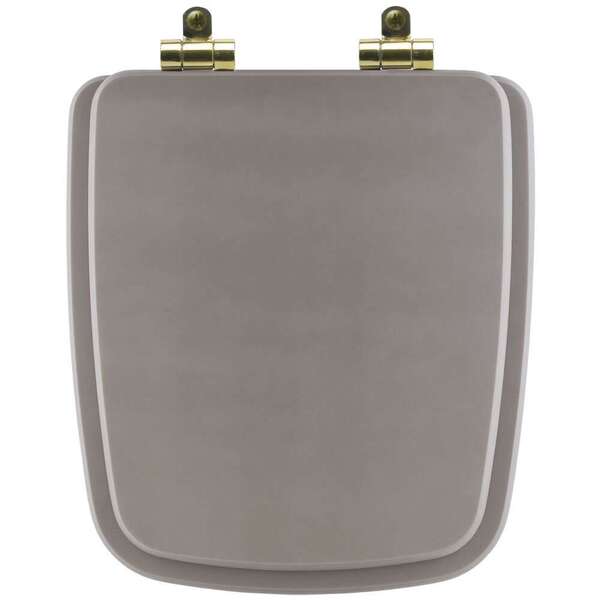 Assento Sanitário Poliéster Soft Close Boss Stone (cinza Fosc