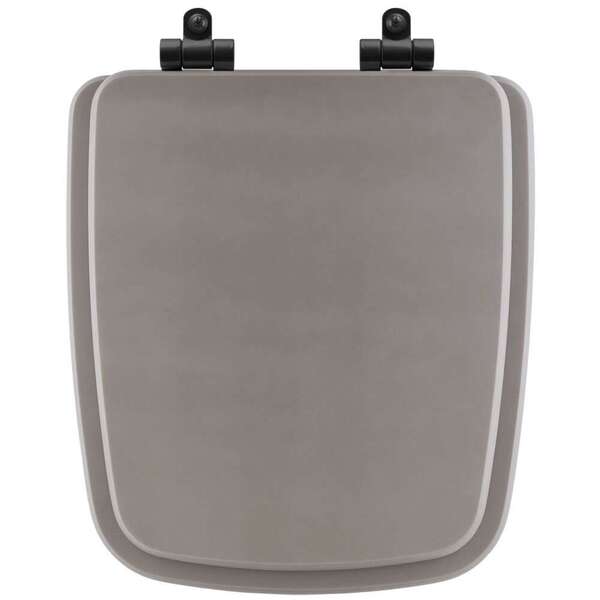 Assento Sanitário Poliéster Soft Close Boss Stone (cinza Fosc