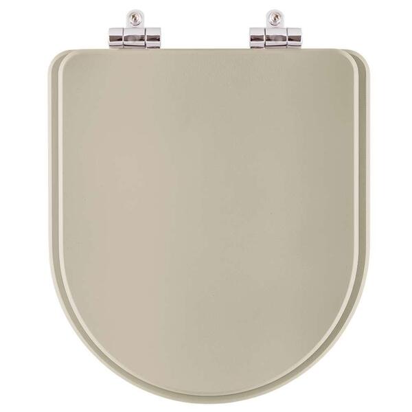 Assento Sanitário Poliester Soft Close Carrara Bege Saara Par