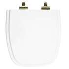 Assento Sanitário Poliéster Soft Close City Branco Para Vaso