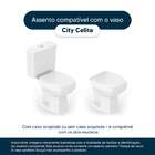 Assento Sanitário Poliéster Soft Close City Branco Para Vaso