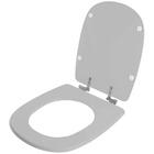 Assento Sanitário Poliester Soft Close Dona Beja Cinza Claro