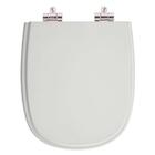 Assento Sanitário Poliester Soft Close Dona Beja Cinza Claro