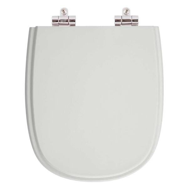 Assento Sanitário Poliester Soft Close Dona Beja Cinza Claro
